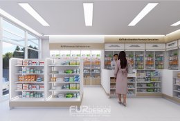 ออกแบบ ผลิต และติดตั้งร้าน : ร้าน เพื่อนยา ซ.วัดลาดปลาดุก บางบัวทอง นนทบุรี